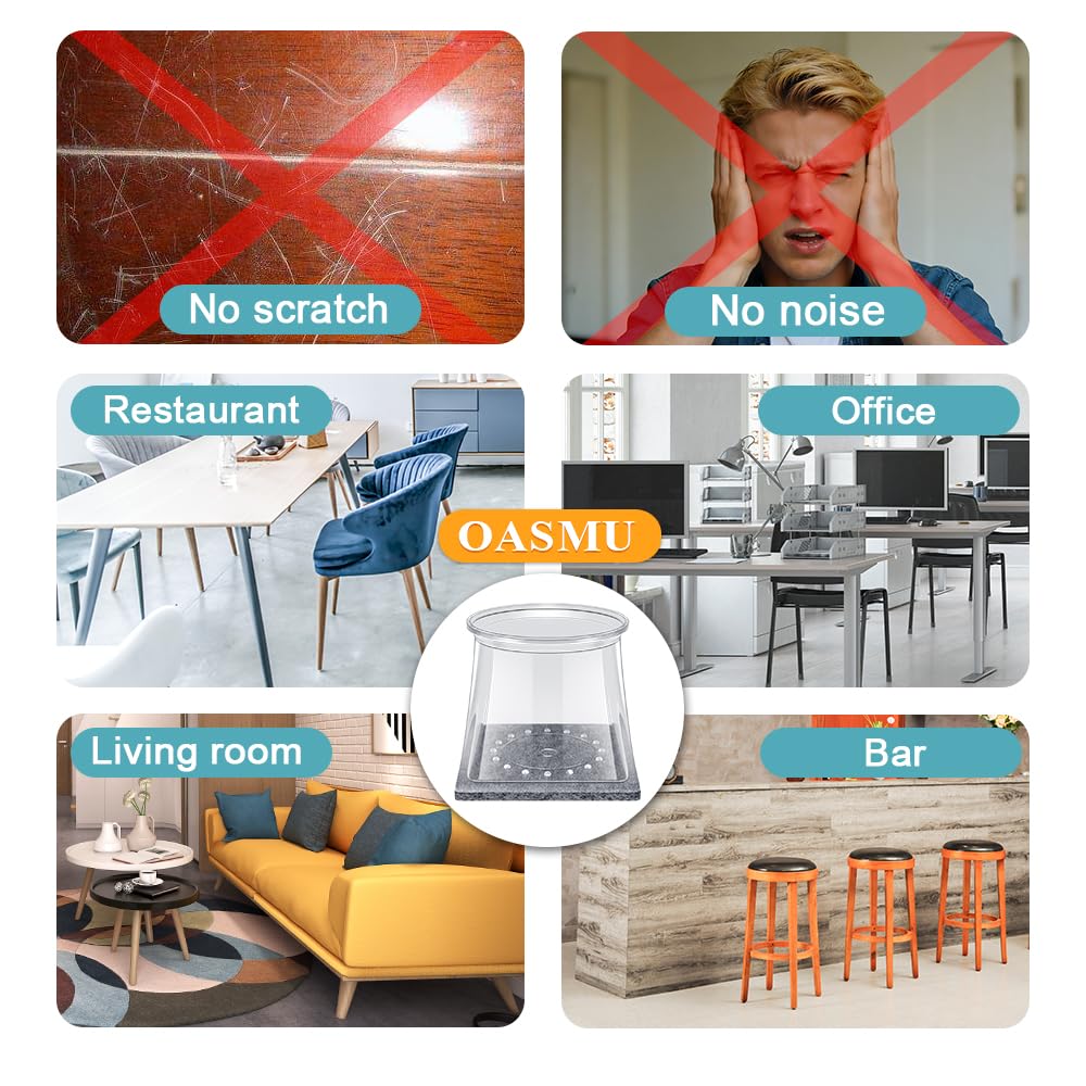 OASMU protectors keep hardwood floors and tiles free from scratches.