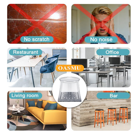 OASMU protectors keep hardwood floors and tiles free from scratches.