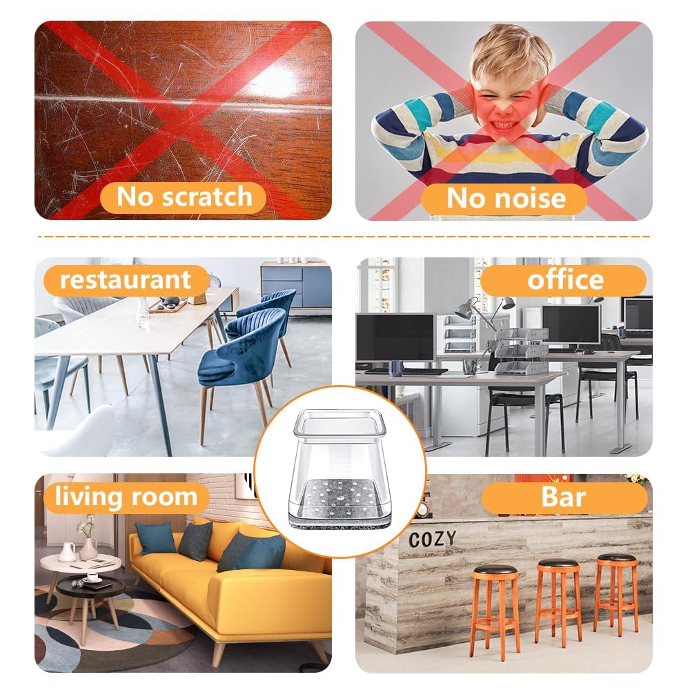 OASMU restaurant and terrace chair protectors suit multiple chair styles.