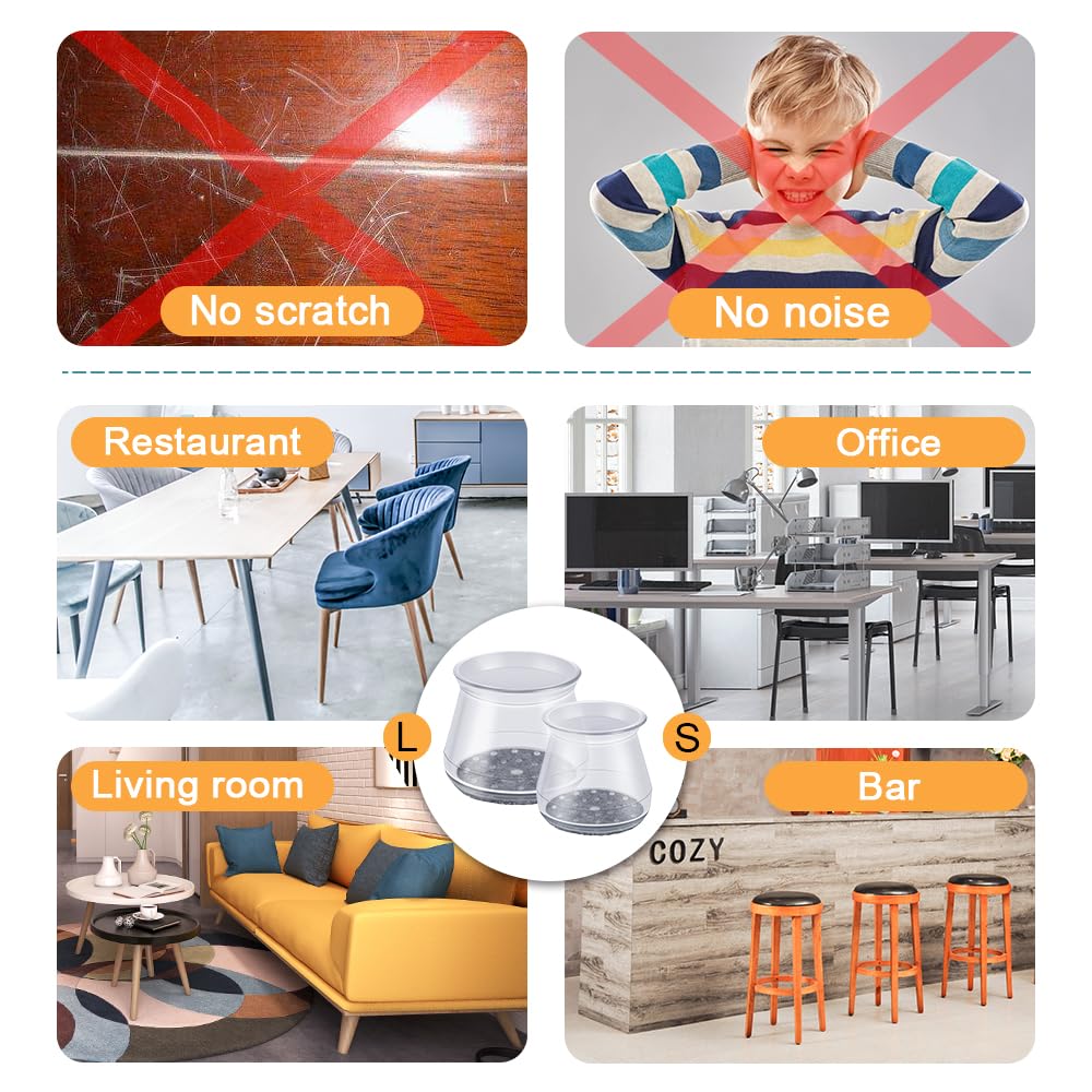 OASMU protects restaurant, terrace, and kitchen chair feet.