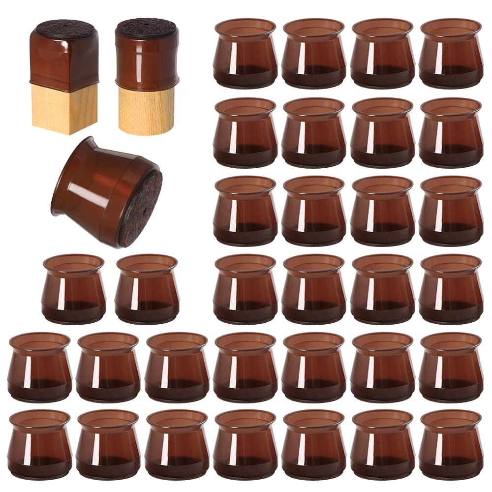 OASMU silicone chair leg protectors, easy installation for floor protection.
