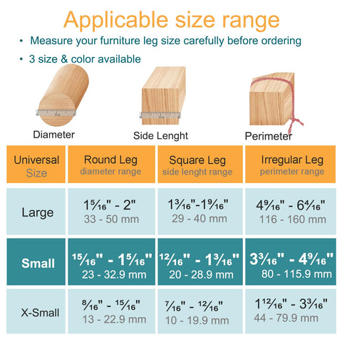 OASMU silicone felt pad assembled on leg - quiet, floor-friendly movement