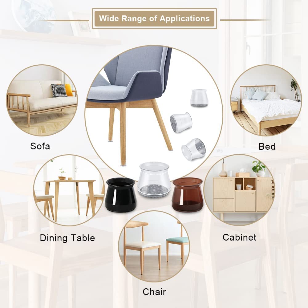 OASMU square chair foot-cap - protects corners and floors