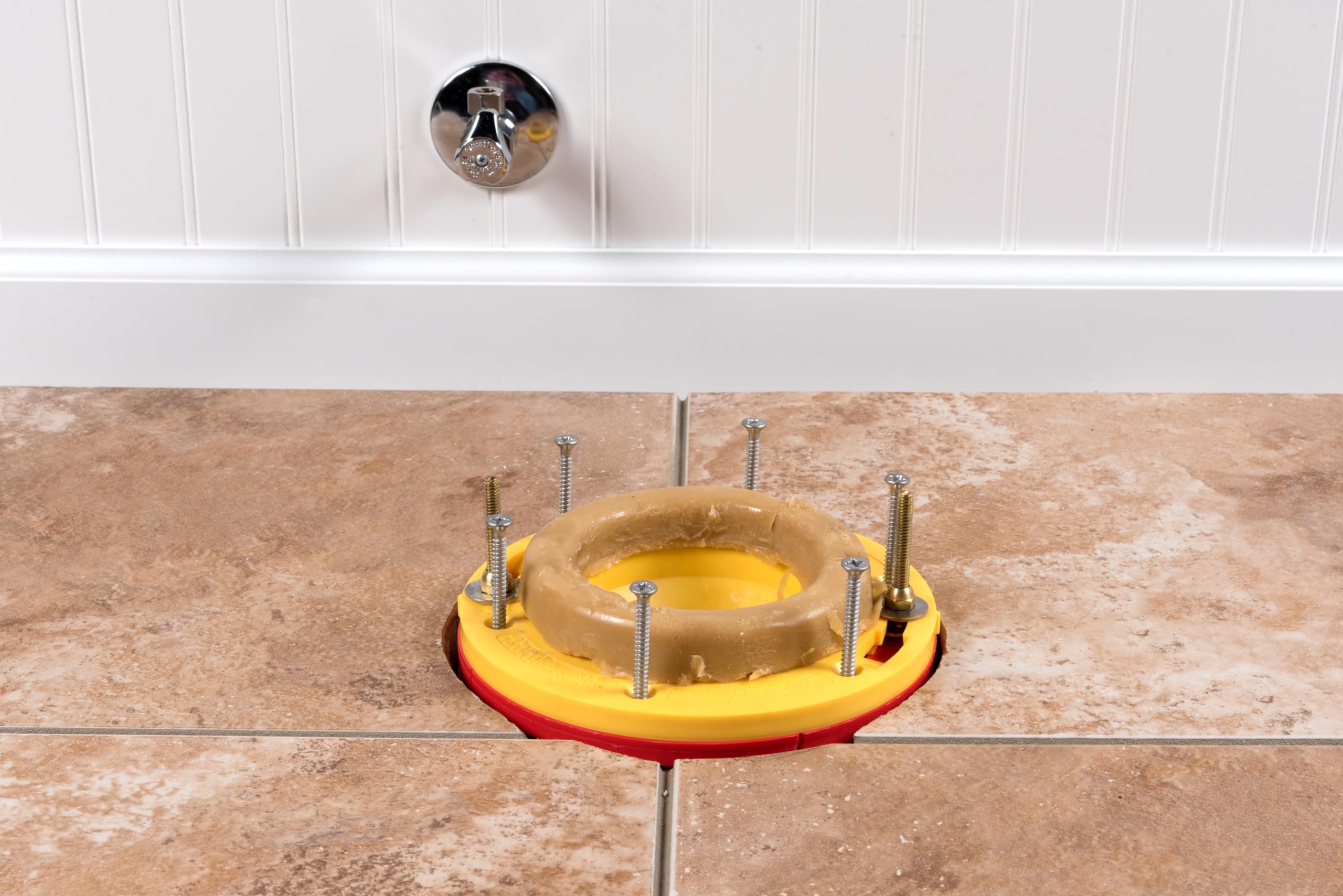 Oatey flange height adjustment from 1/4 to 1-5/8 inches