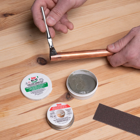 Oatey Safe-Flo sand cloth prep removes oxidation for better bonding