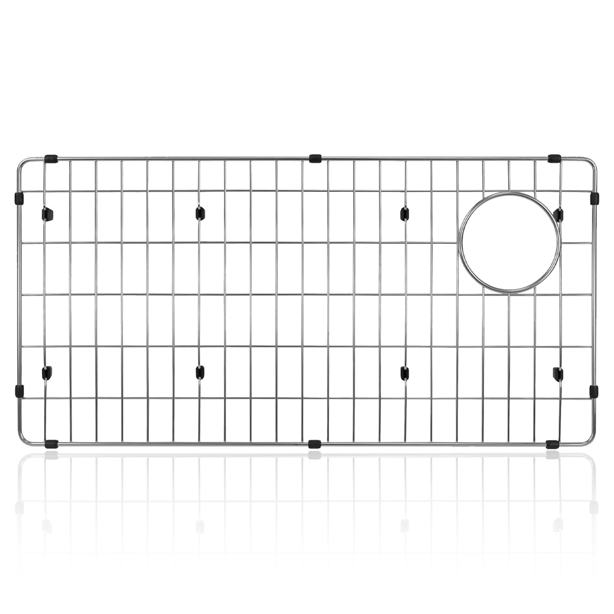 Obida CTXBG2814 Crosstown basin rack front view showing silicone pads for sink protection