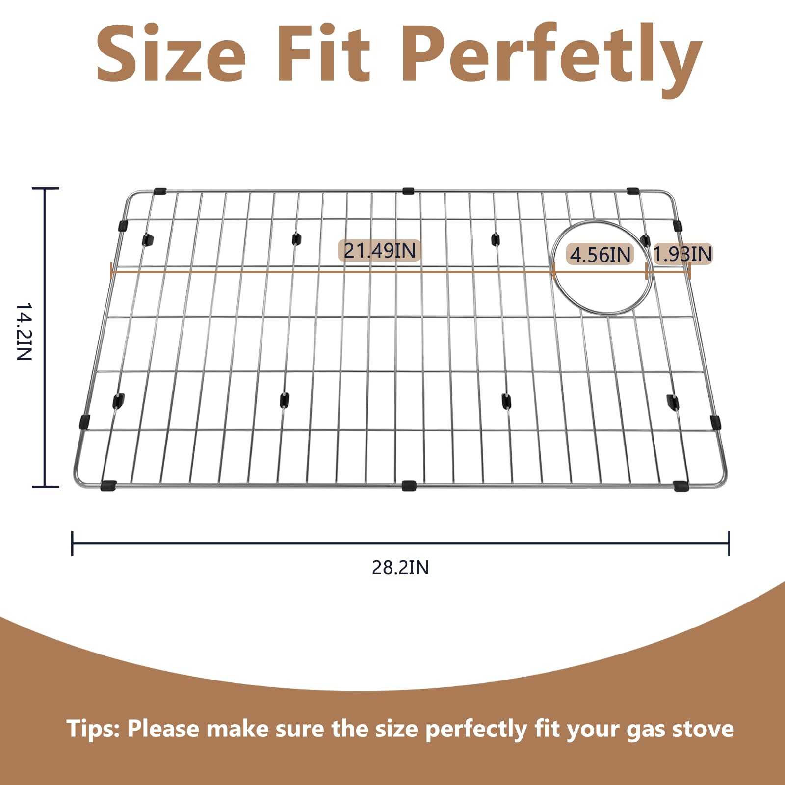 Obida CTXBG2814 Crosstown basin rack side profile highlighting durable stainless steel