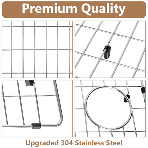 Obida CTXBG2814 Crosstown basin rack with silicone pads protects sink and reduces noise