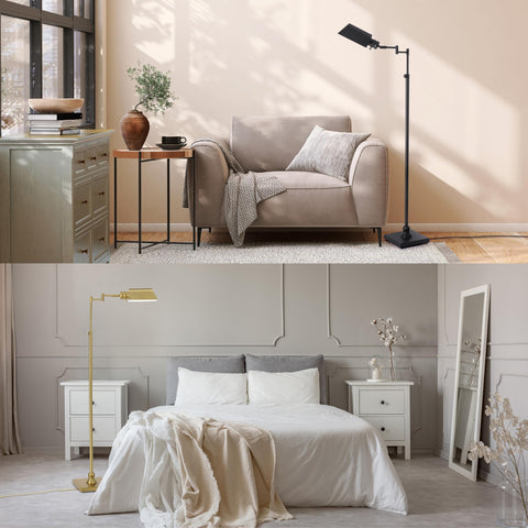 O’Bright Arcadia all-metal craftsmanship with square weighted base provides stable illumination.