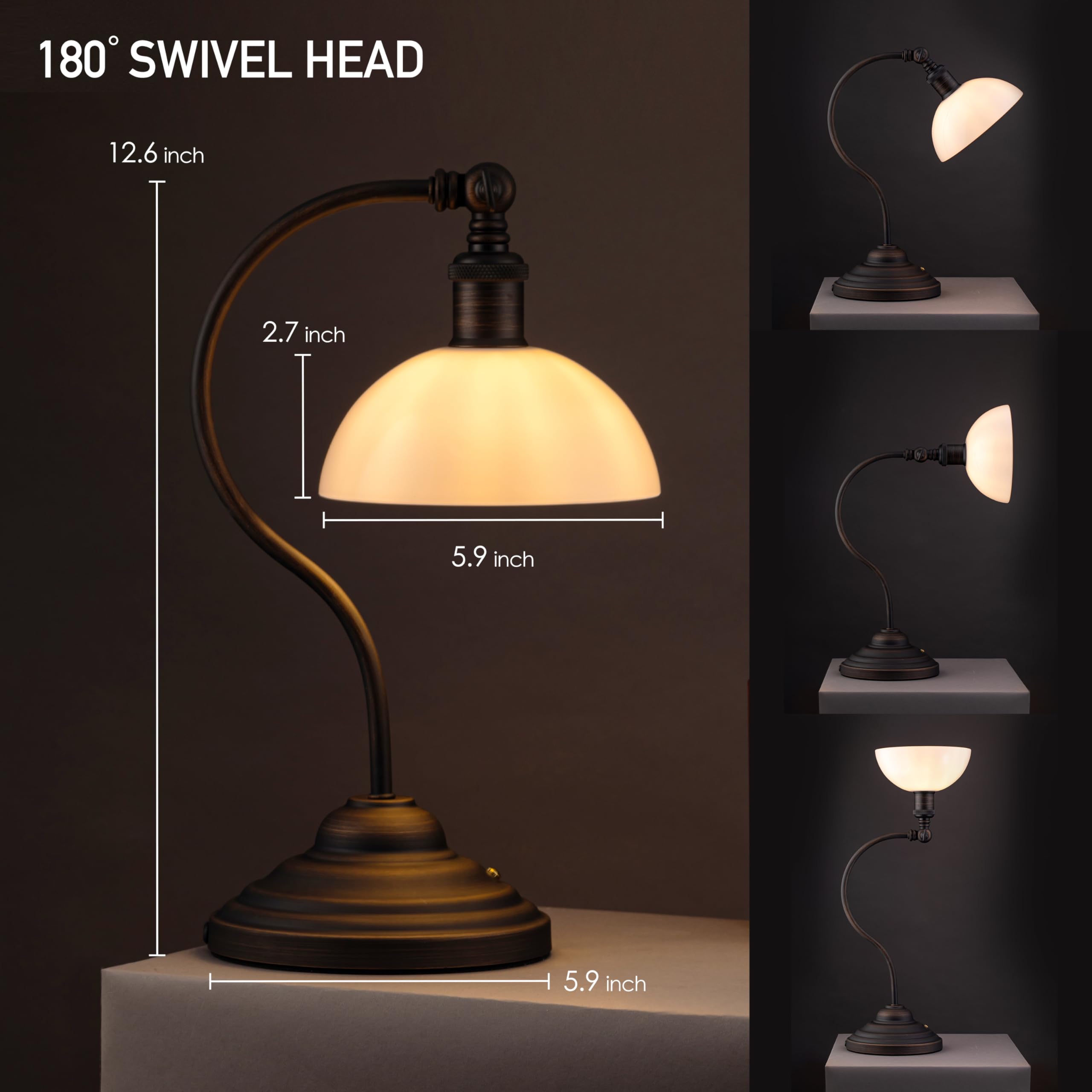 O'Bright Bankers three-level dimming supports cozy evenings and focused work.
