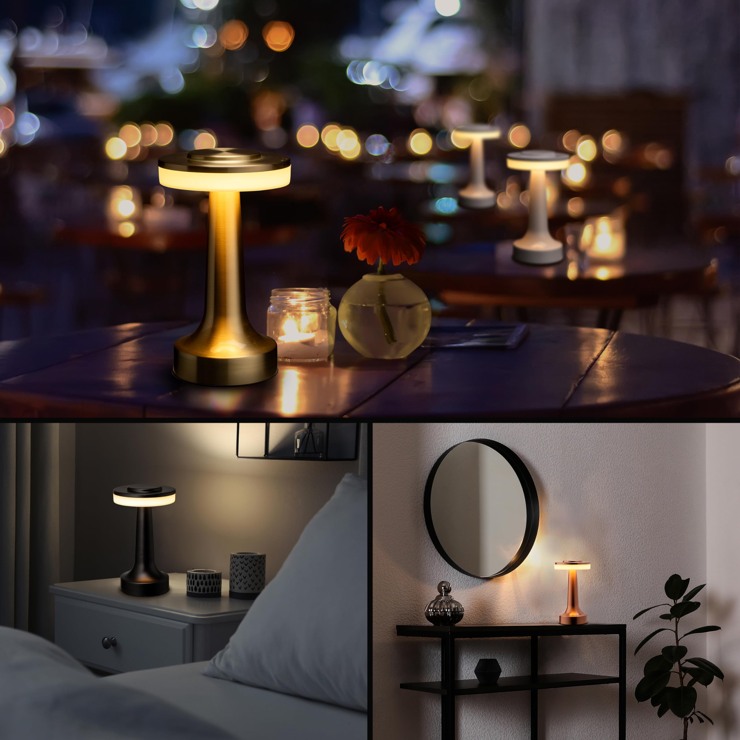 O’Bright battery-powered night light delivers cordless operation for late-night visibility.