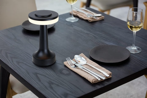 O’Bright compact desk lamp is ideal for nightstands and shelves.