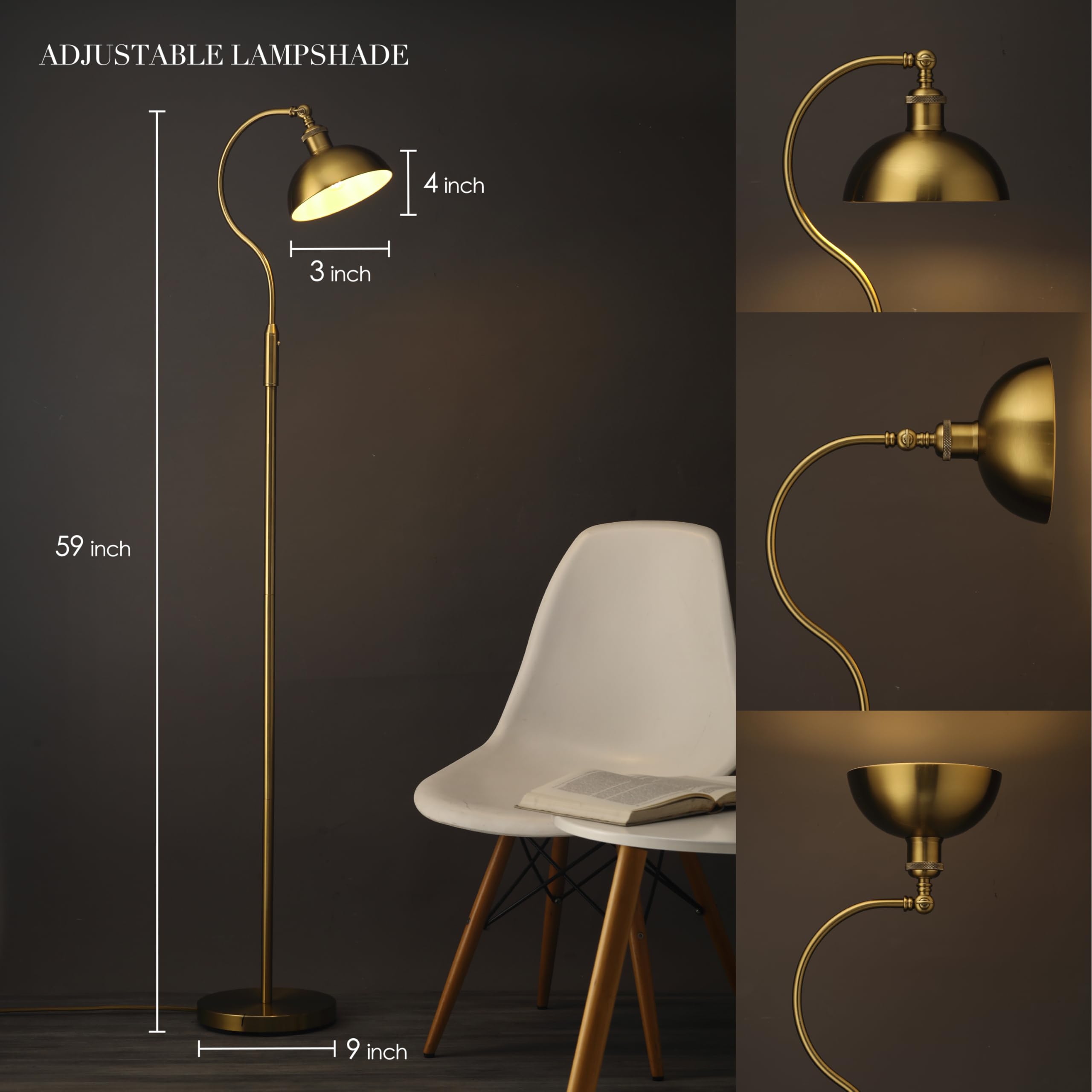 O’Bright Heritage removable shade allows easy style refresh and customization