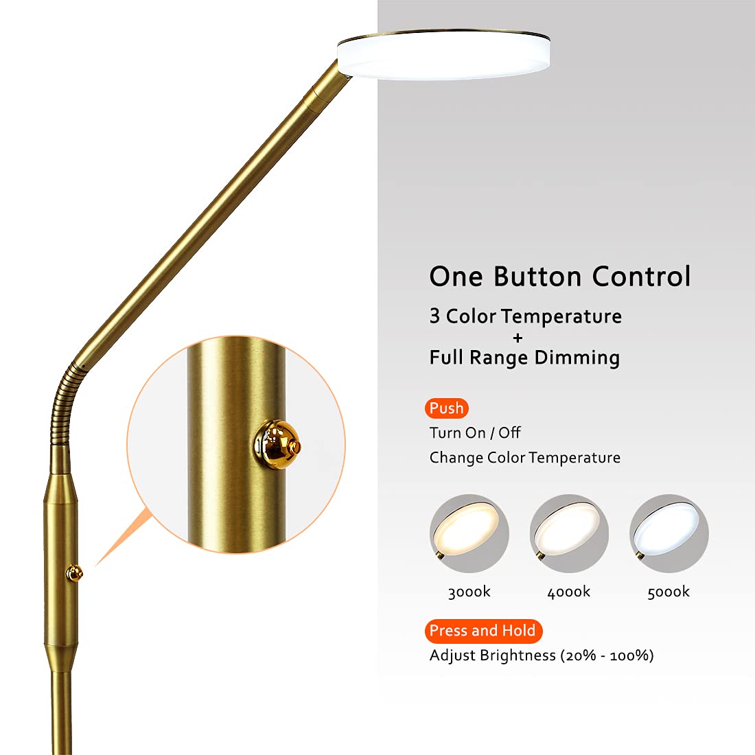 O'Bright Moon flexible gooseneck enables precise light positioning for crafts.