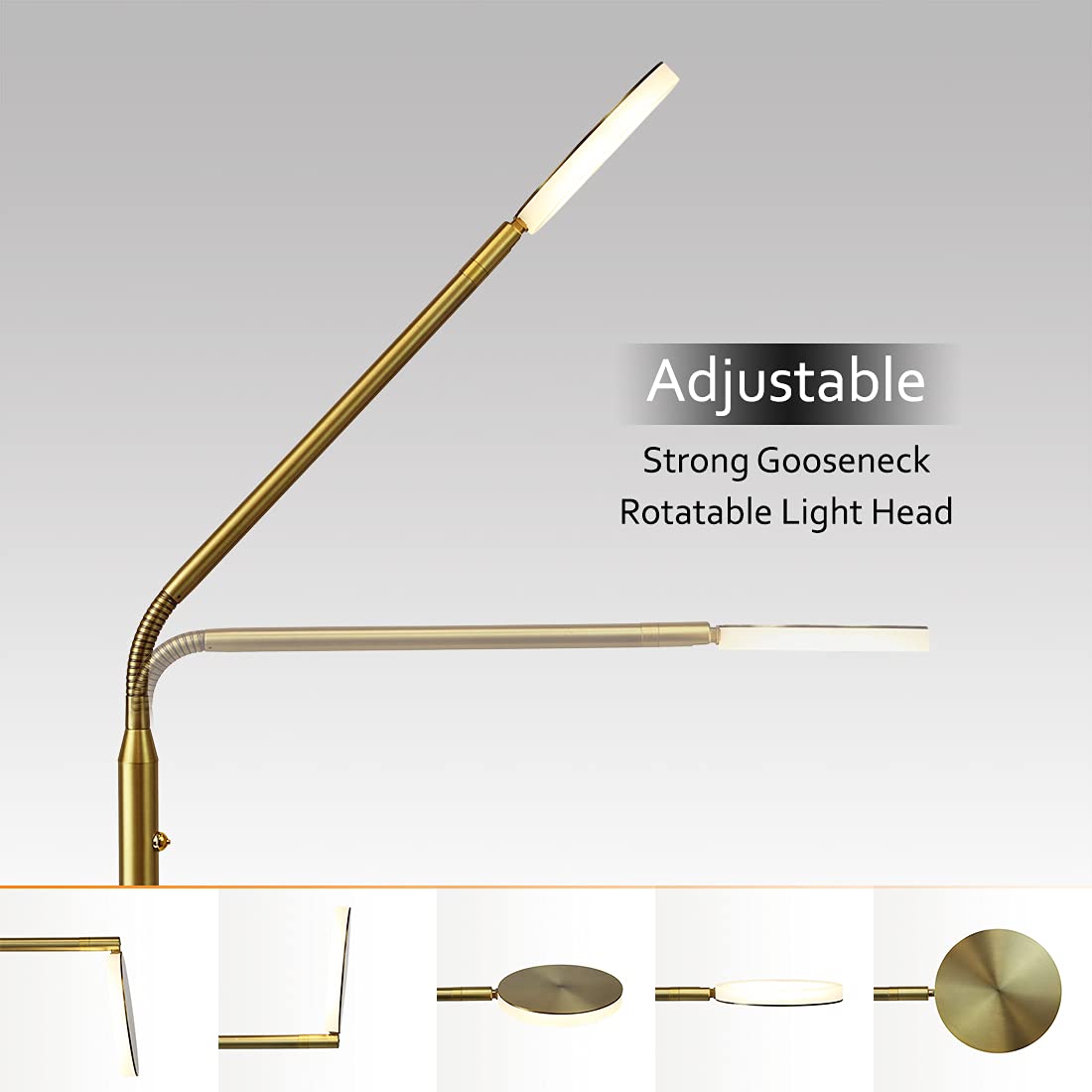 O'Bright Moon height-adjustable from 43 to 60 inches for bedside use.