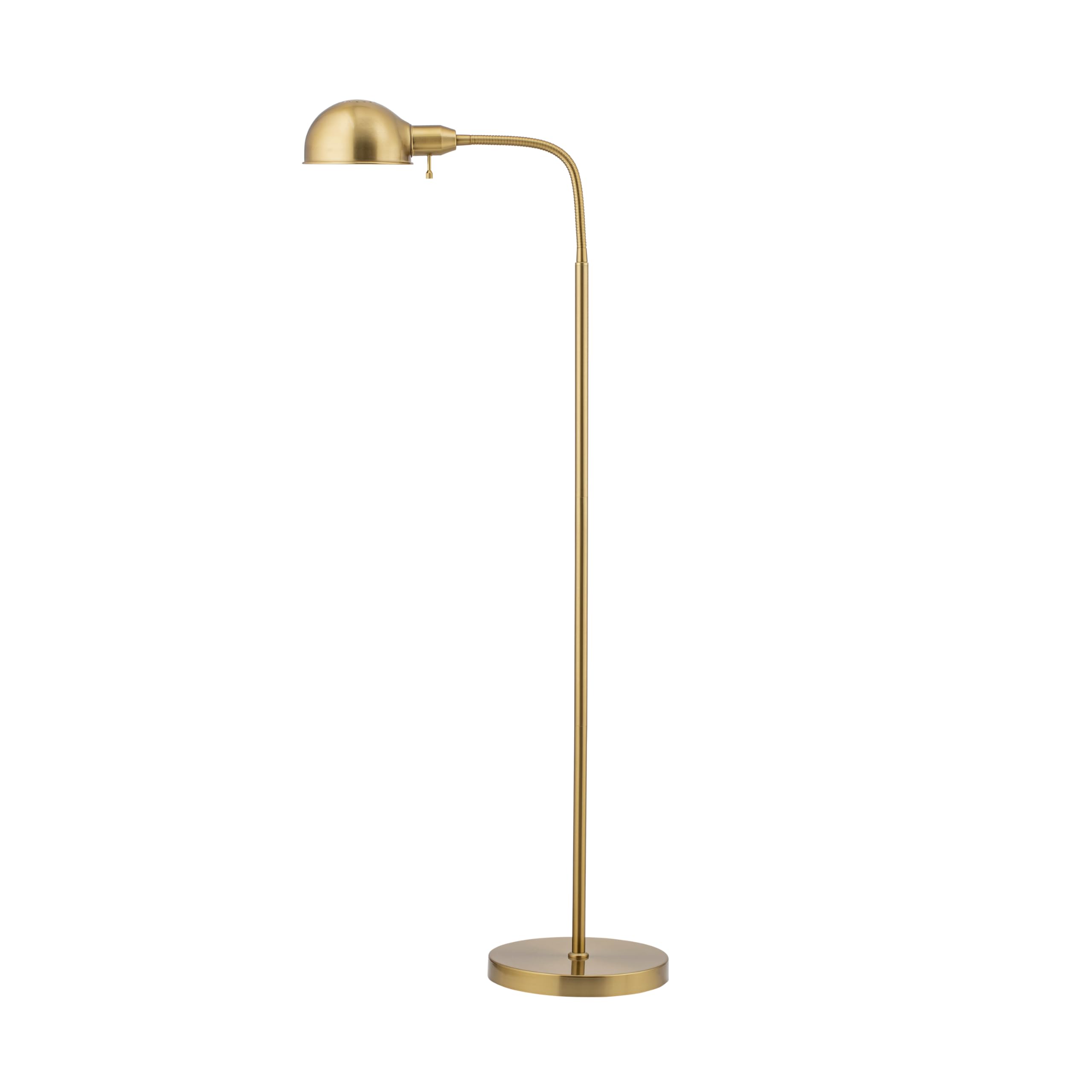 O'Bright Nova adjustable floor lamp with flexible gooseneck for precise reading angles.