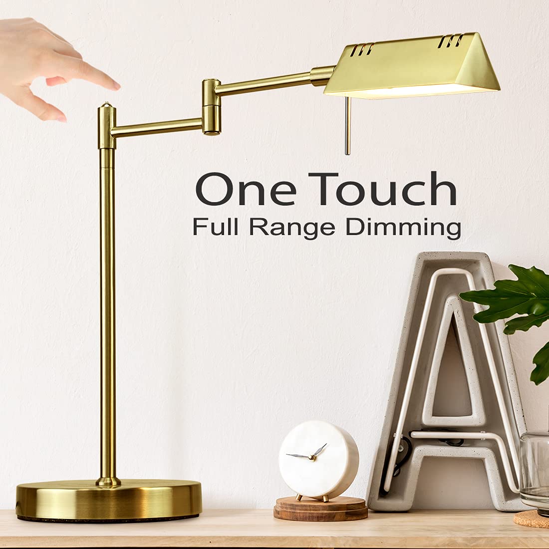 O'Bright Pharmacy Table Lamp 360-swing arm for easy ambient lighting.