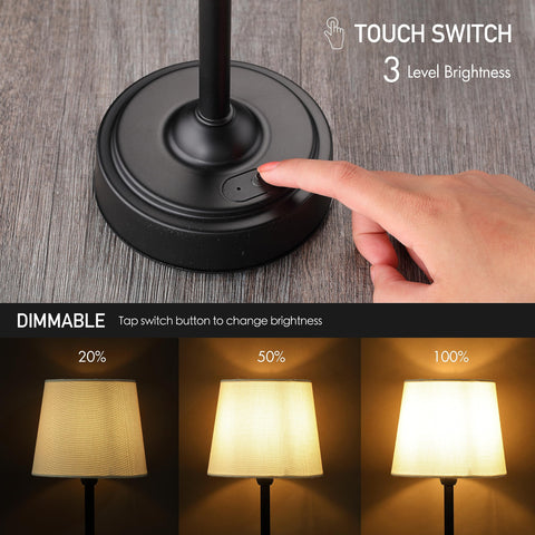O'Bright Seraph built-in battery powering cord-free setup on desks or patios.