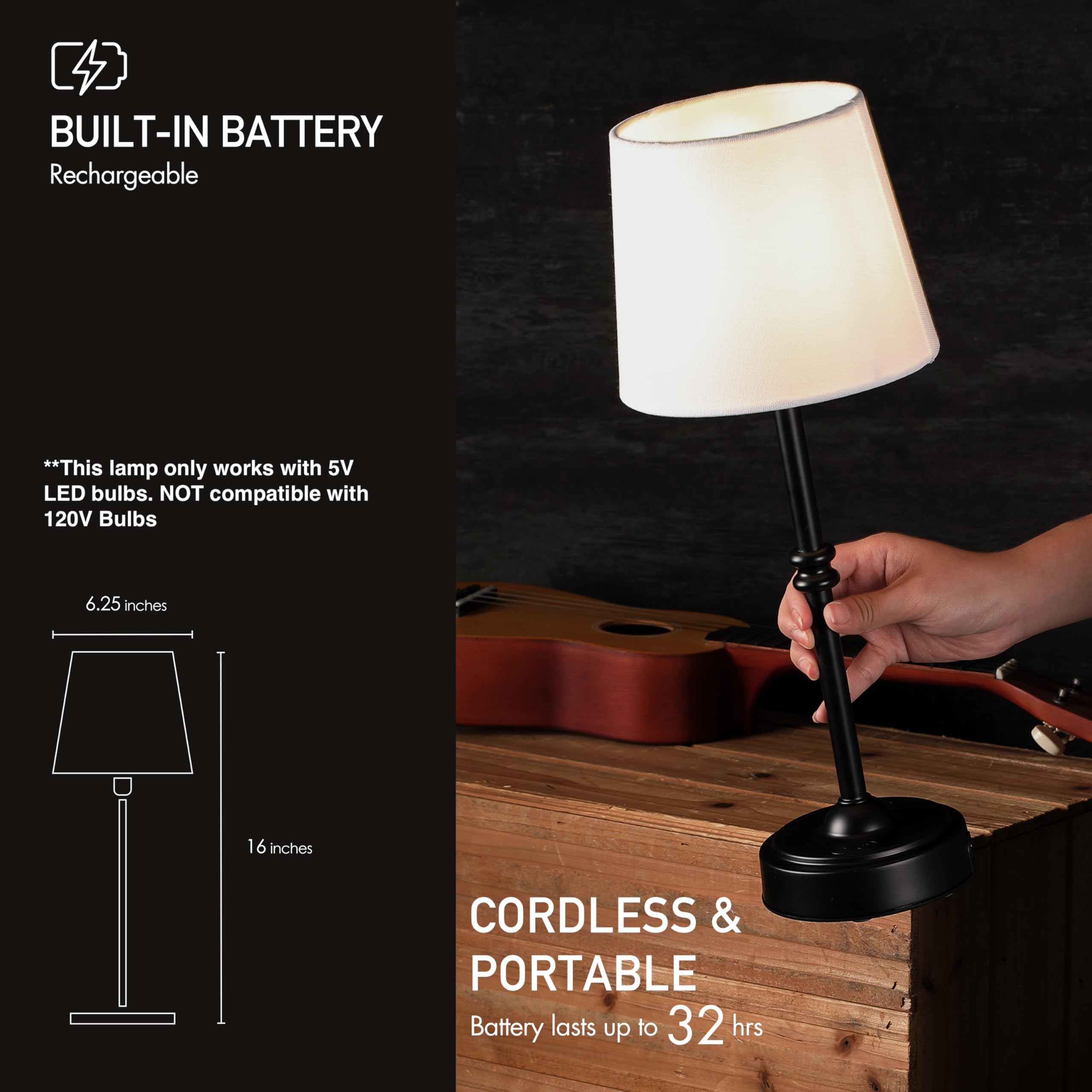 O'Bright Seraph Type-C charging feature for convenient USB recharging anywhere.
