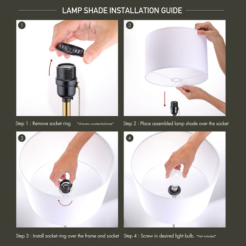 O'Bright Ted with E26 socket accepts most bulbs up to 100W.