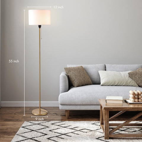 O'Bright Ted pull-chain switch for easy on/off control.