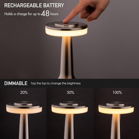 O’Bright lamp touch sensor dimmer for easy nighttime brightness adjustment.