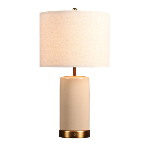 O’Bright Dune cream white ceramic base cord-free ambiance