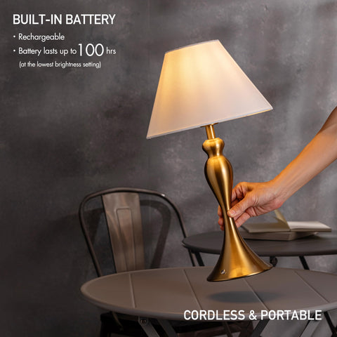 O'Bright Ember shade texture highlights linen fabric for warm glow.