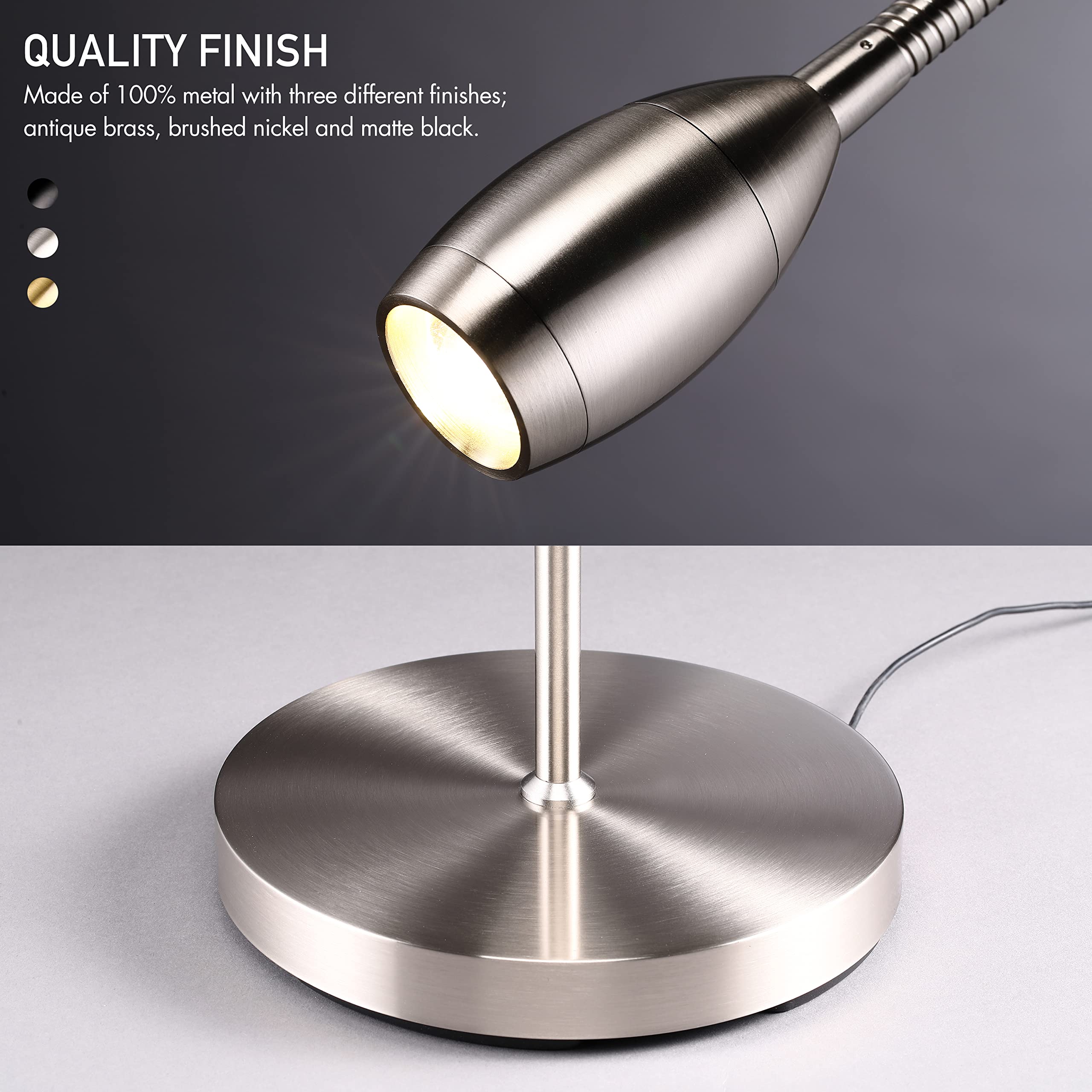 O’Bright Ray brushed nickel finish adds modern style to any space