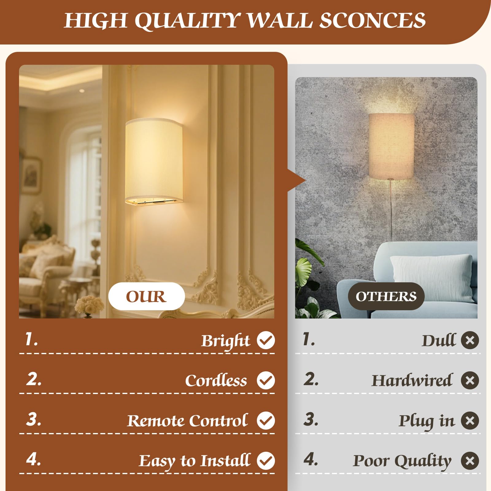 OCATO all-in-one design supports two mounting methods for flexibility