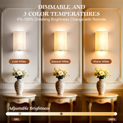 OCATO wireless sconce with magnetic connection for easy repositioning