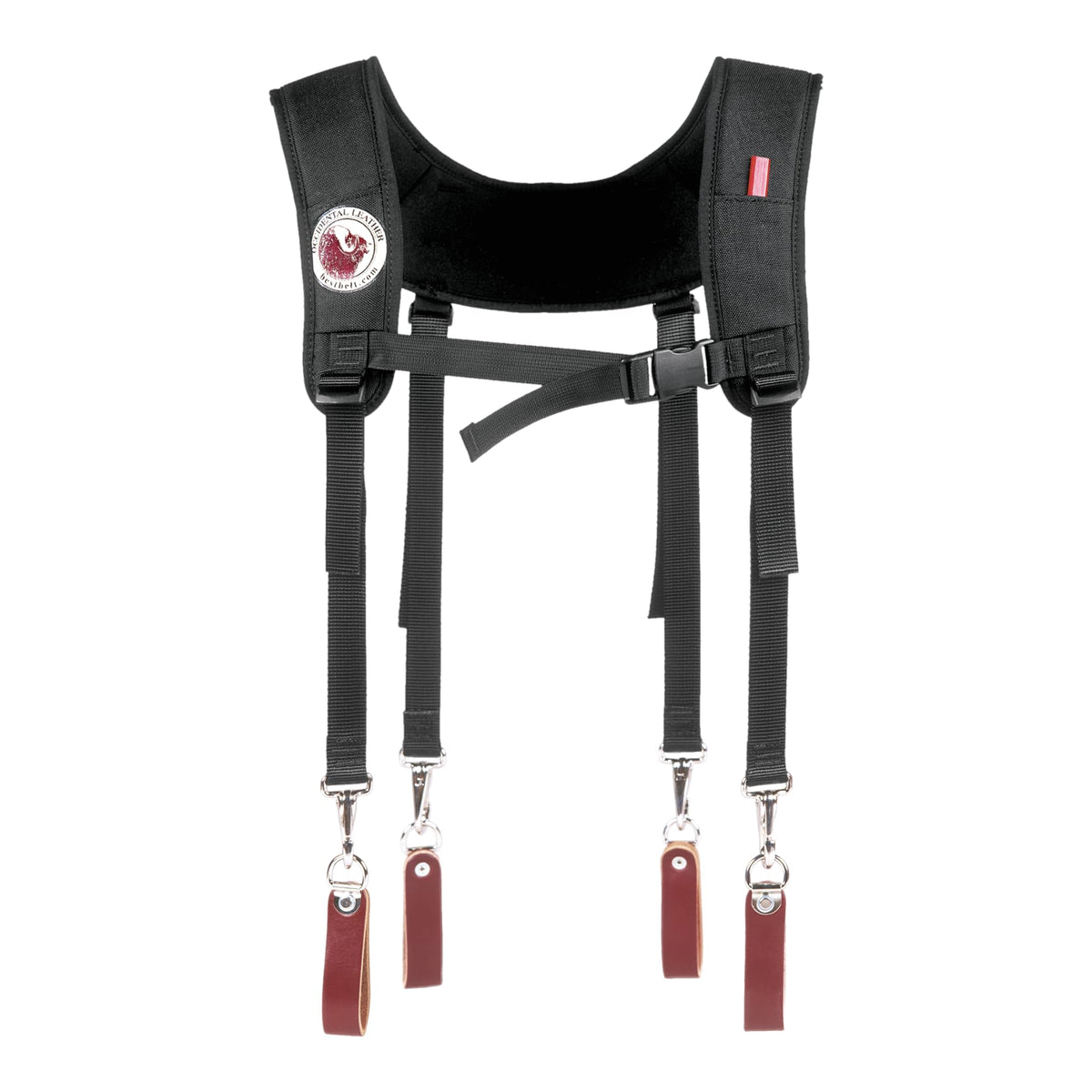 Occidental Leather Stronghold Light Suspenders front view showing ultra-light support