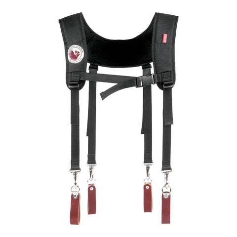 Occidental Leather Stronghold Light Suspenders front view showing ultra-light support