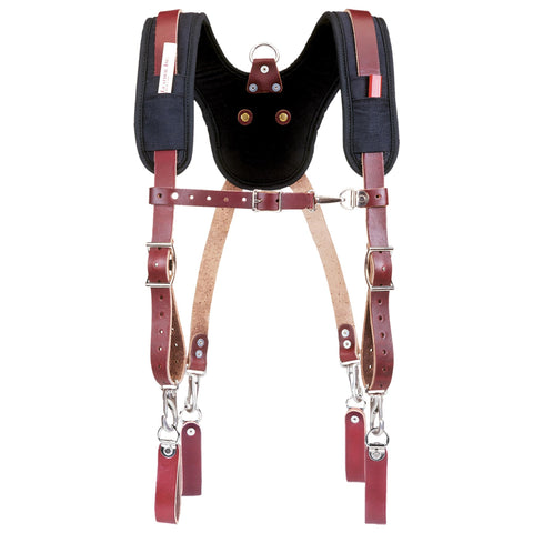 Occidental Leather Stronghold padded yoke for all-day comfort and reduced hip strain.