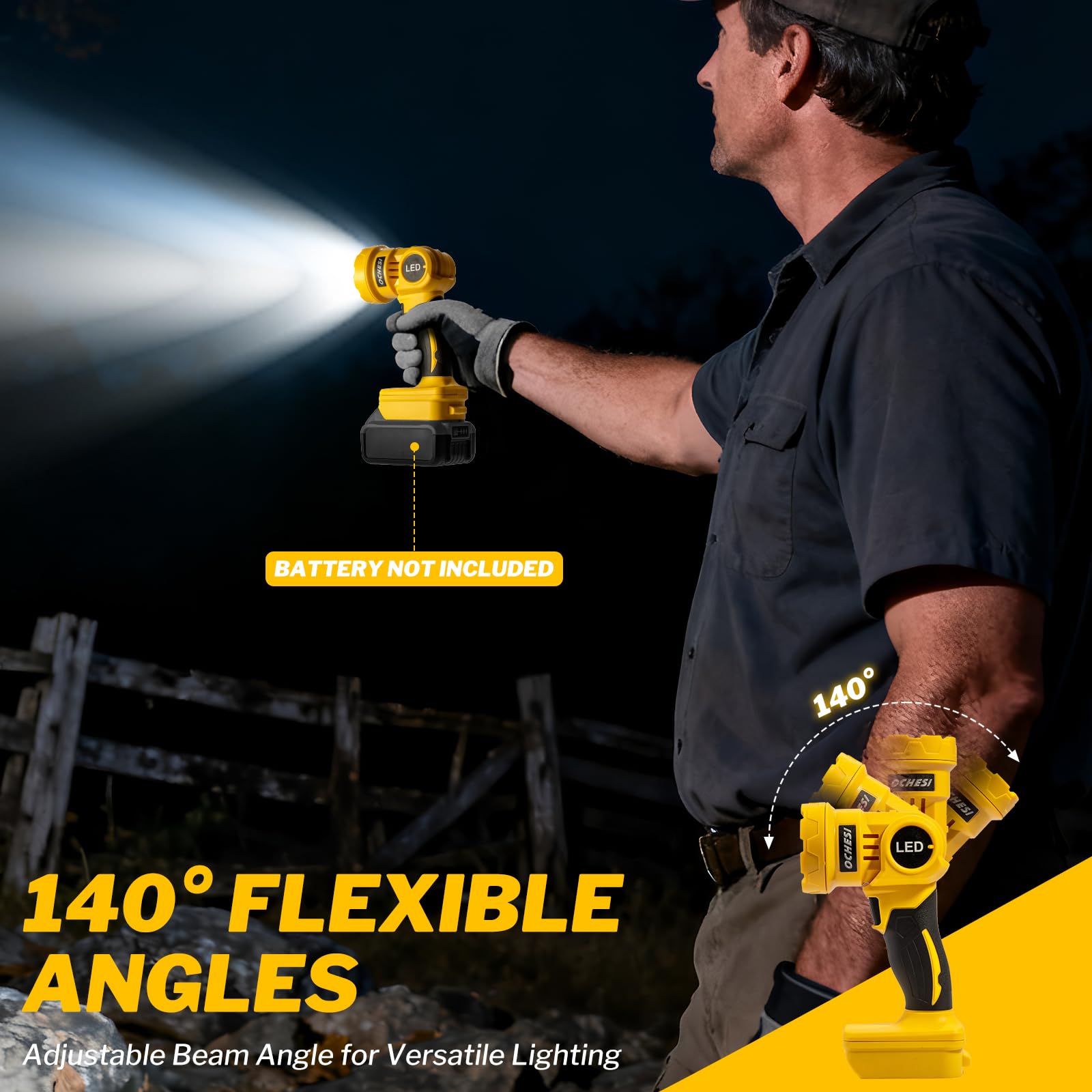 OCHESI camping and outdoor use light provides reliable illumination.