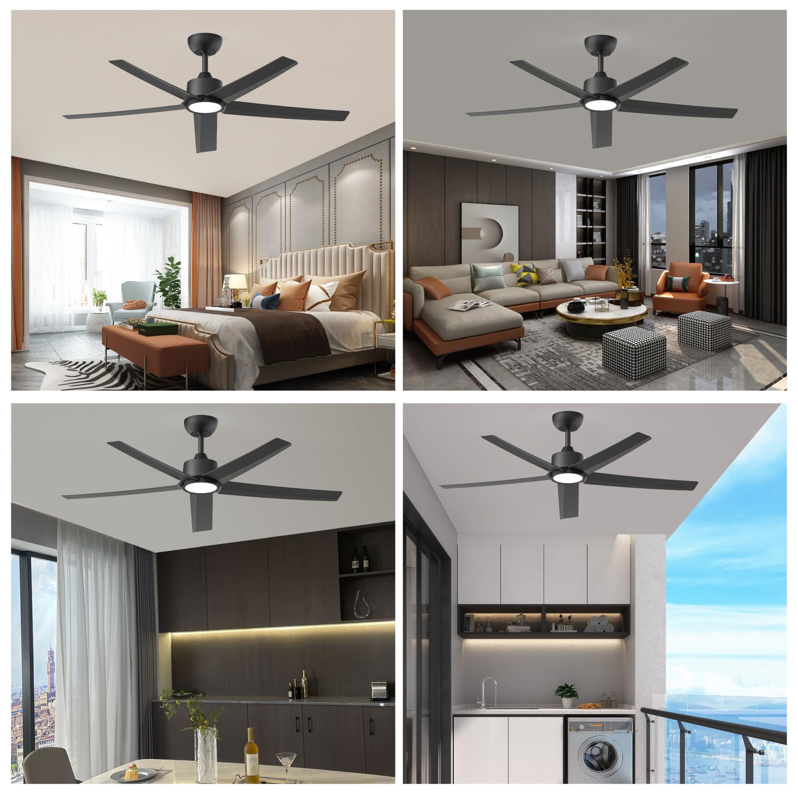 ocioc easy-installation kit for flat or slightly angled ceilings