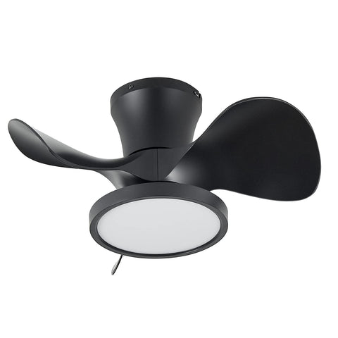 ocioc quiet ceiling fan 22-inch with LED light for airy rooms and small spaces