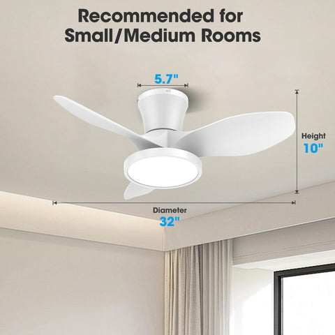 ocioc white ceiling fan complements contemporary dining room decor