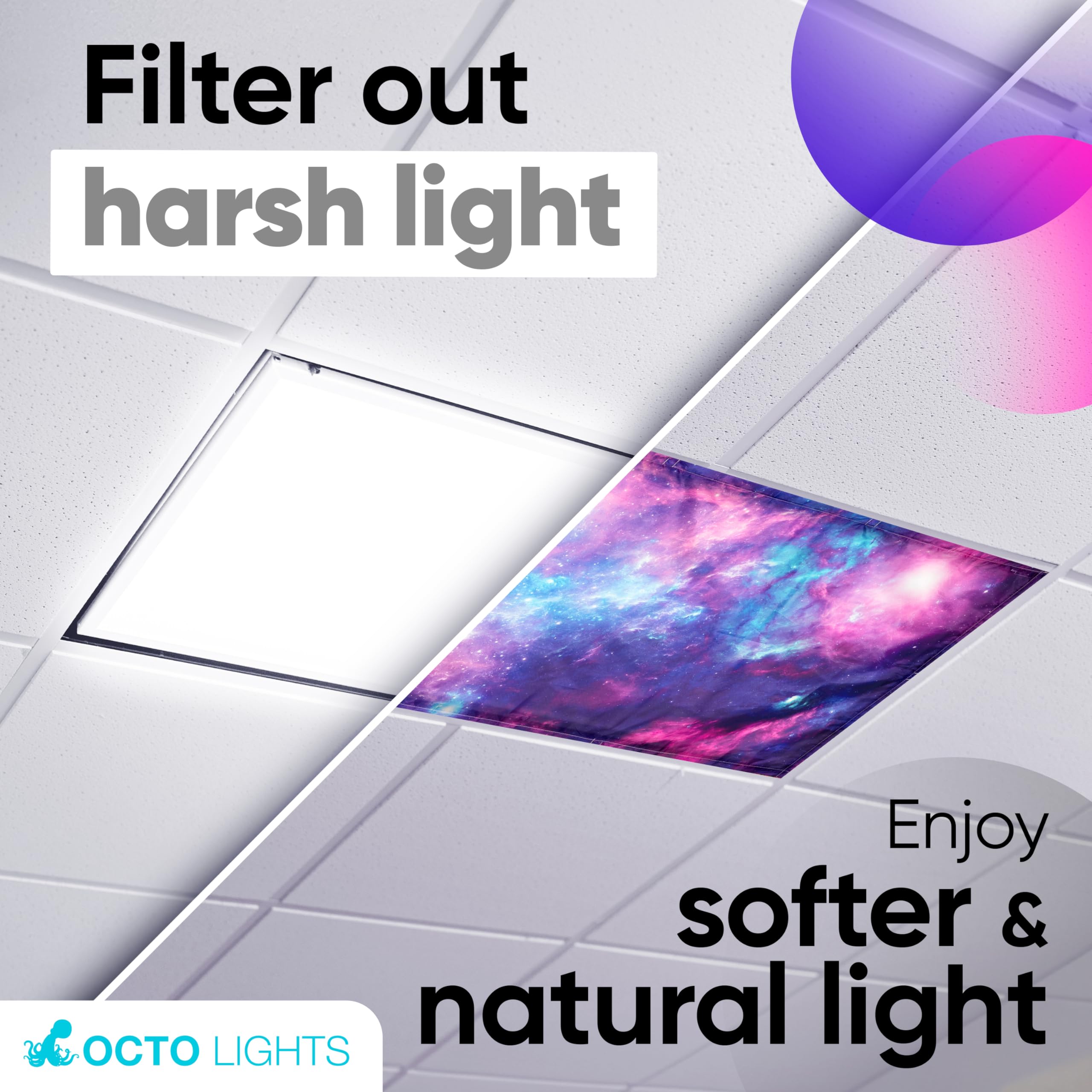OCTO LIGHTS classroom setup using astronomy cover for better concentration.
