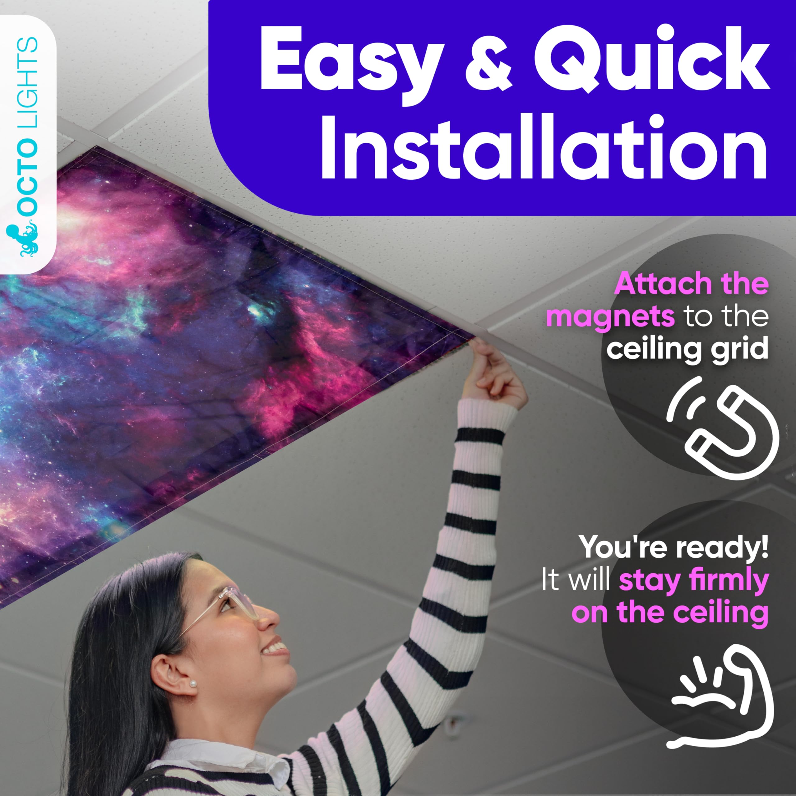 OCTO LIGHTS NFPA 701 certified fabric emphasizes safety and quality.