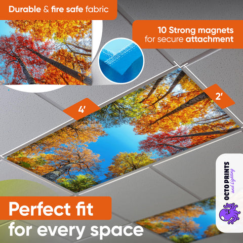 OCTO LIGHTS magnetic cover for office enhances focus with easy snap-on installation.