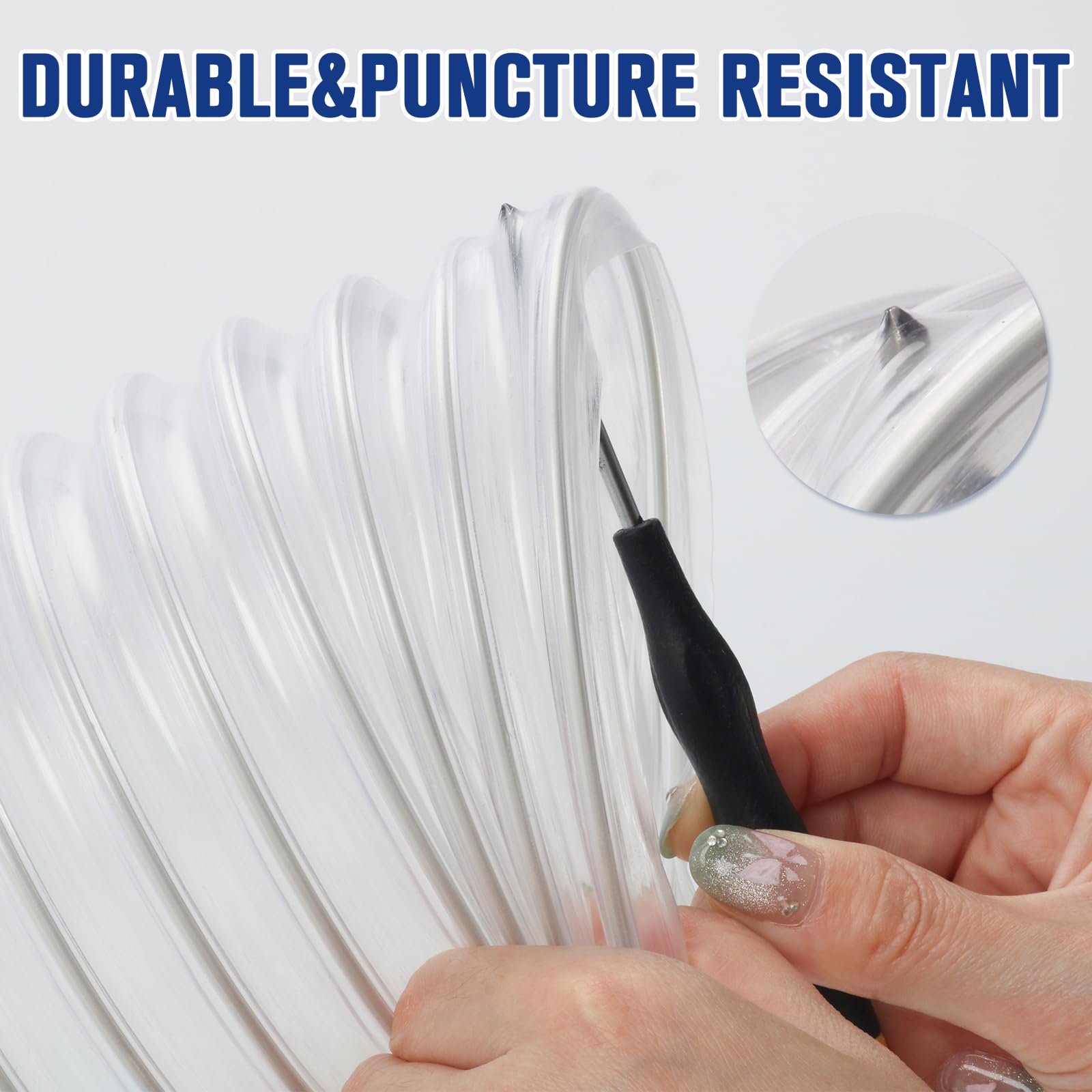 ODDMUCK carbon steel wire coil reinforces hose to resist kinking