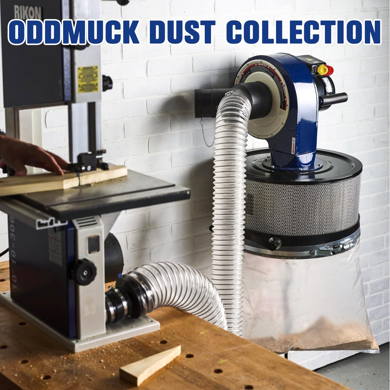 ODDMUCK clear hose weaves around machinery for flexible routing