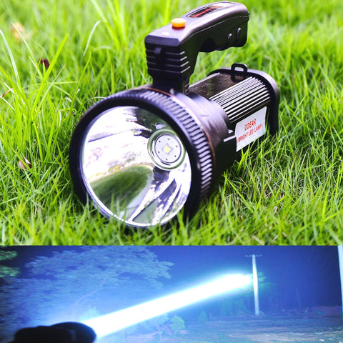 ODEAR Torch Searchlight beam demonstrates long-range illumination for outdoor targets