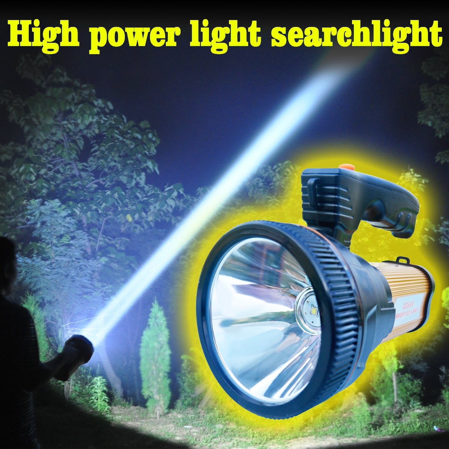 ODEAR Super Bright Torch Searchlight suitable for emergency lighting needs.