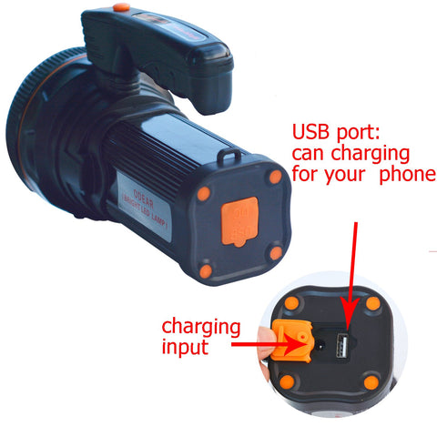 ODEAR Torch Searchlight IPX5 waterproof design protects against rain splashes