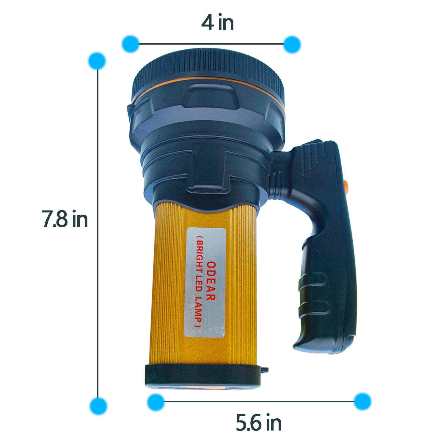 ODEAR Super Bright Torch Searchlight great for running and hiking in dim light.