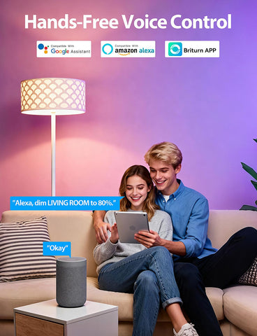 Odnora Smart Bulb provides 800 lumens with smooth dimming and no flicker