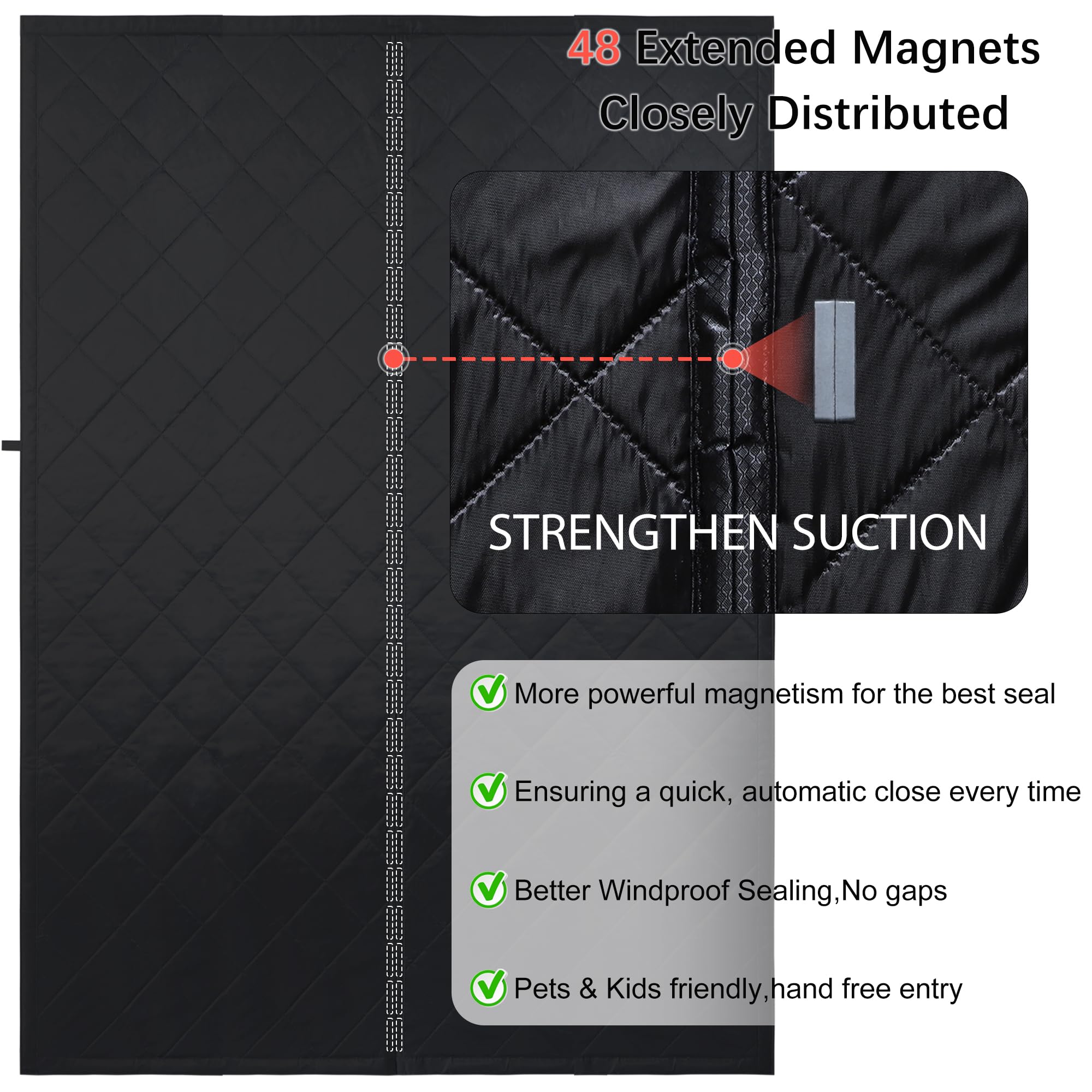 Odocovo bottom gravity sticks improve wind resistance at door
