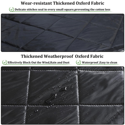 Odocovo easy-install curtain with hoop and loop tape